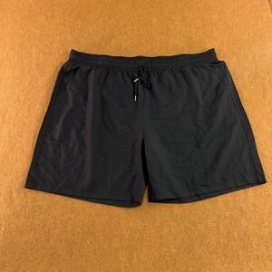 Manfinity Mens 6X-Large Black Drawstring Elastic Waist Athletic Shorts NWOT